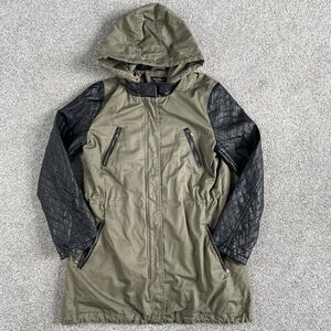 Victoria’s Secret Women’s Jacket Coat Olive Green Removable Hood Size Medium